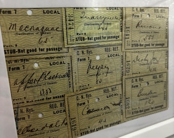 Canadian Pacific Railroad Passenger Train Tickets From the 1960's