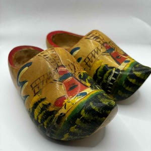Handmade Dutch Wooden Shoes - Decorative Clogs