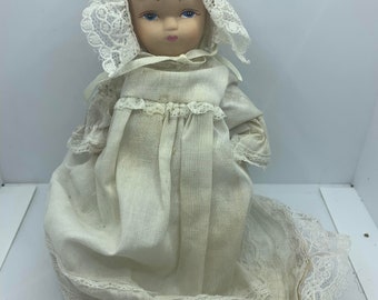 Vintage Porcelain Baby Doll - 6in
