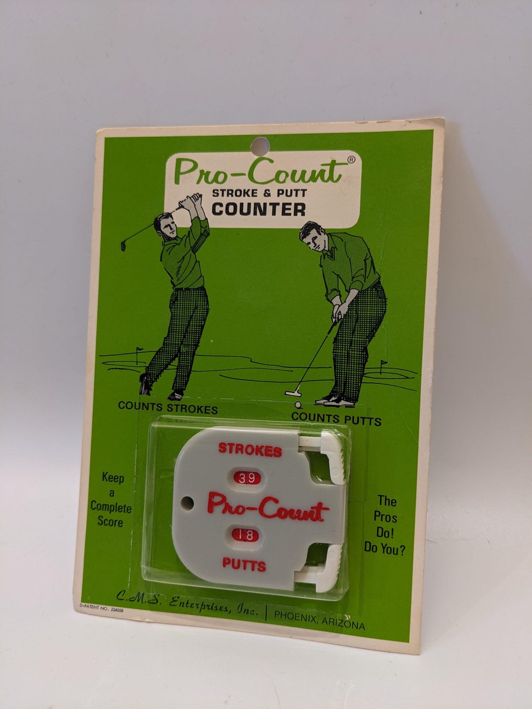 Vintage MCM Mid Century Pro Count Golf Score Counter - New in Package ...