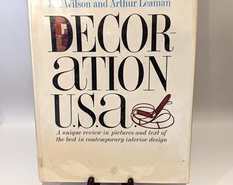 Decoration USA - 1965 Hardcover Book, Mid Century Modern Interior Design RARE