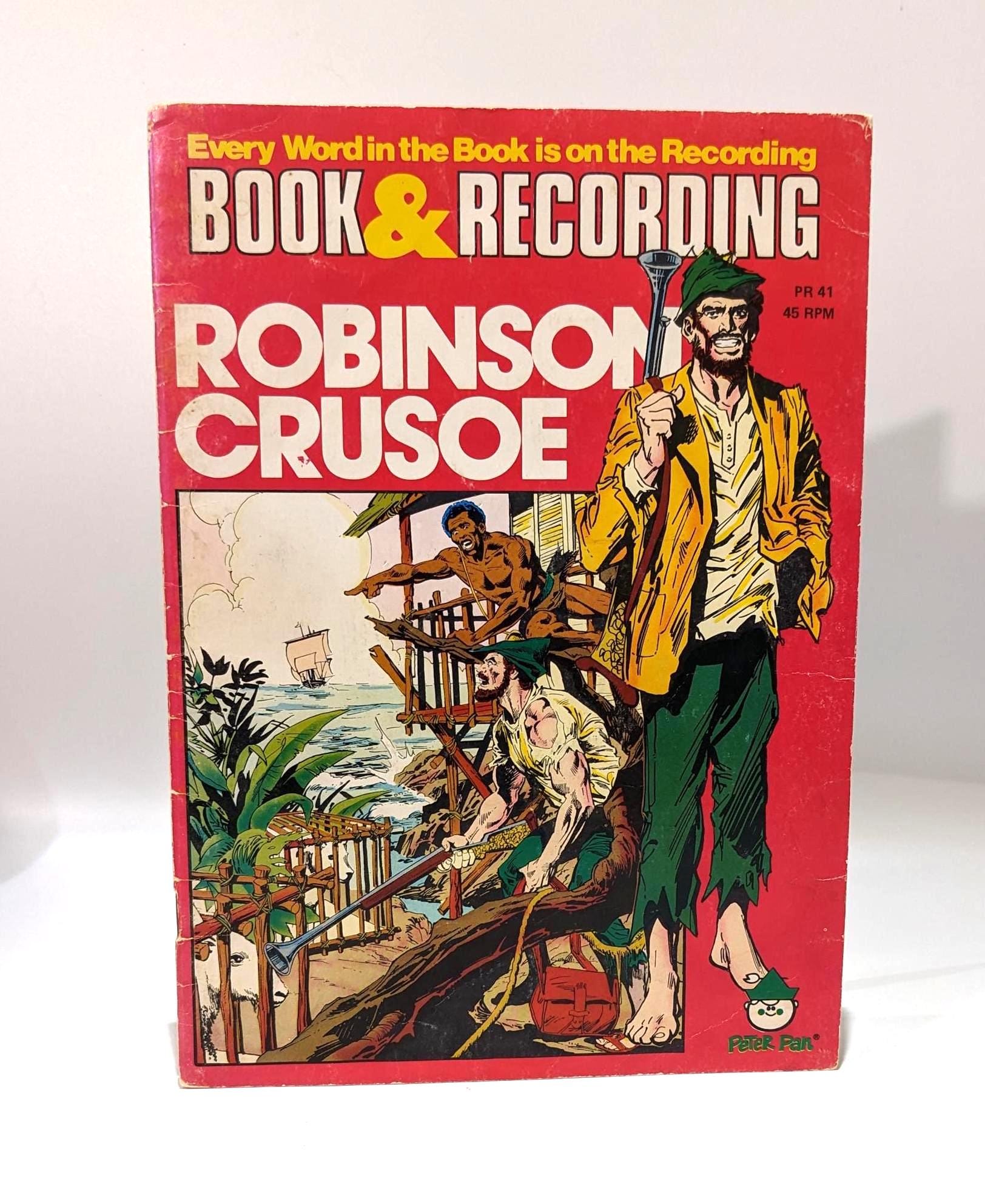 Vintage 80s Robinson Crusoe Comic Book & 45 RPM Record Set - Etsy