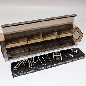 Vintage 1970s 1980s Park Sherman Desk Organizer / Desk Caddy - Retro Kitschy Hong Kong MCM Mid Century Office Accessory Brand New!