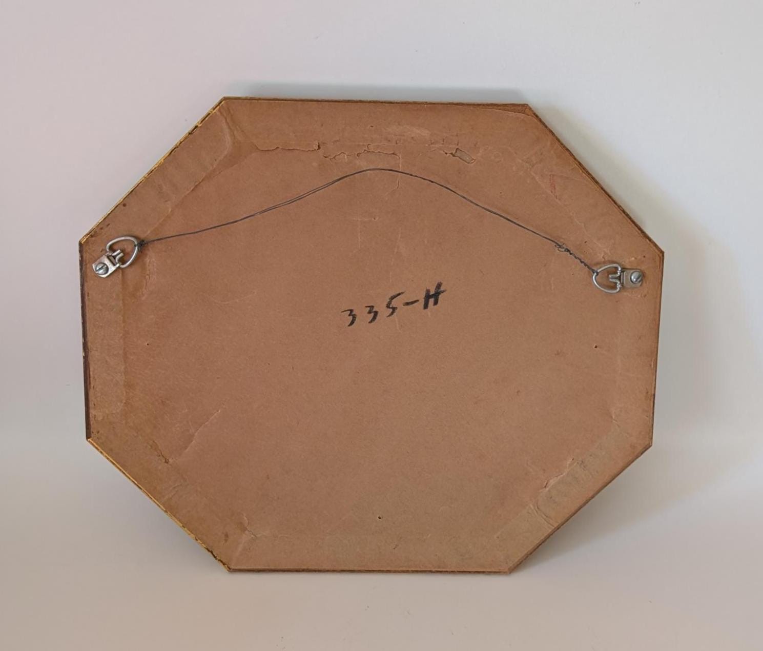 Vintage Italian Florentine Wall Plaque • Octagon Gilt Wood Frame ...