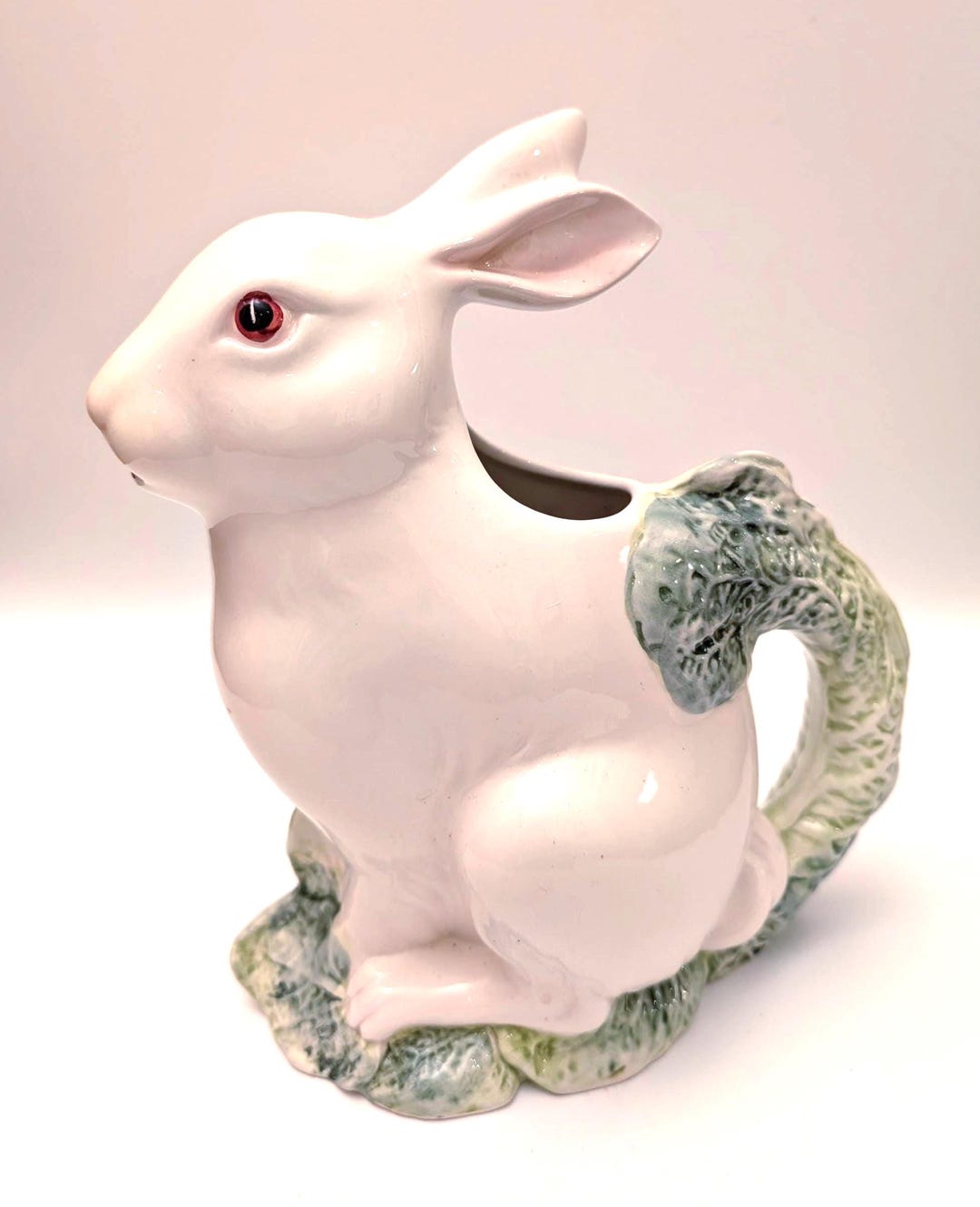 Vintage Pizzato Italy Bunny Pitcher – Handcrafted Ceramic Rabbit Ewer ...