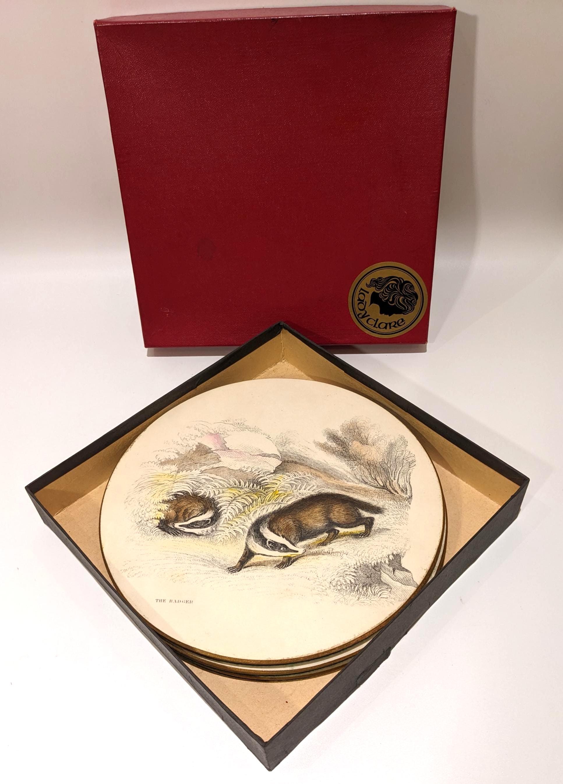 Vintage Lady Clare Placemats – Set of 6, English Woodland Animal