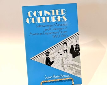 Vintage Thekenkulturen-Buch • Handelsgeschichte, Kaufhäuser, Soziologie (1980er Jahre)