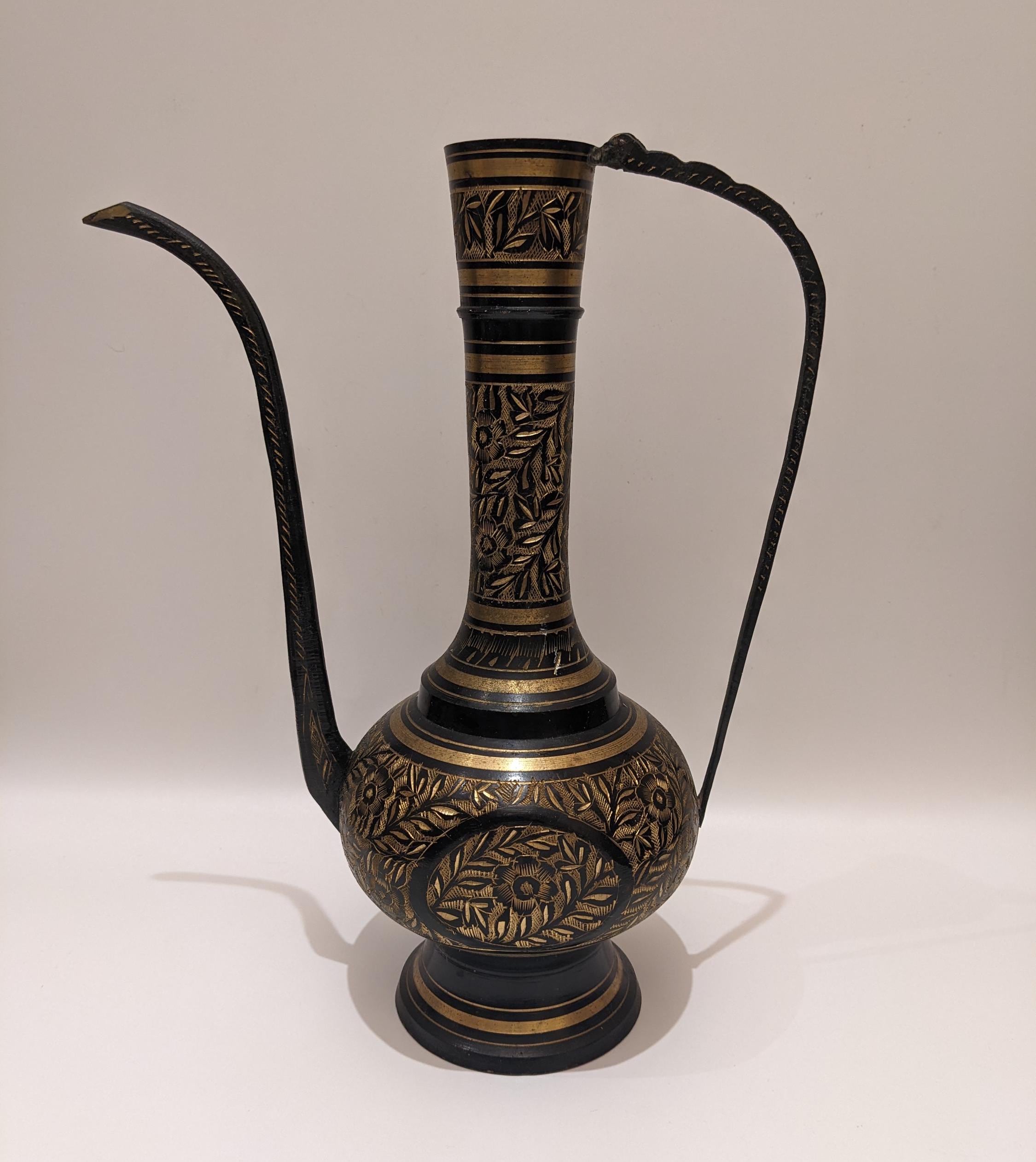 JOLI VASE AIGUIERE CERAMIQUE de MONACO 1950 COLLECTION DECO VINTAGE