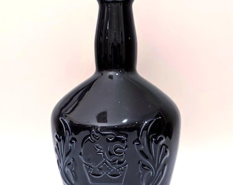 Vintage Wade Royal Salute Ceramic Scotch Bottle – 1970s Dark Blue Barware