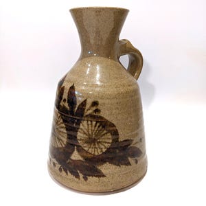 Vintage 1970s Studio Pottery Vase – Large Handmade Rustic Decor