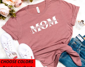 SZ M, L, Xl, 2xl 3xl, White Graphic, Mom I Love You, Mothers Day