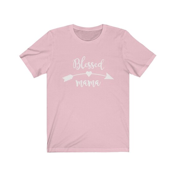 SZ M, Xl, 2xl 3xl, White Graphic, Blessed Mama, Mothers Day Gift