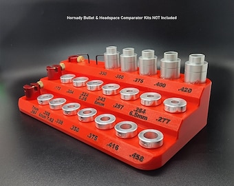 Hornady Bullet Headspace Comparator Anvil Storage Table Stand Organizer.