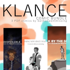 May include: A digital illustration of three comic book covers featuring a couple in a romantic setting. The covers are titled "Disposable", "Thing New Since I Was", and "K By The Sun".