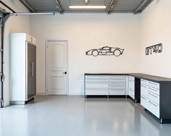 CONTORNOS DE AUTOMÓVILES - Ford GT40, Archivo digital, Descargar SVG, Illustrator, PDF, DWG, Automotriz