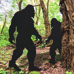 3 m - 2,5 m Big Foot Life-Size Vorlage / Printable Trace & Cut Sasquatch Silhouette / DIY Outdoor Dekoration Schablonen, PDF / Laser/CNC Dateien
