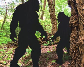 1ft - 8ft Bigfoot Template Life-Size / Printable Trace & Cut Sasquatch Silhouette / DIY Outdoor Decoration Stencils, PDF / Laser/CNC files