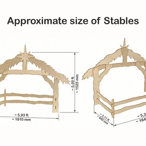 Christmas Tree und 5ft Nativity Scene Templates / Trace And Cut Christmas Silhouette / Outdoor Christmas Decor Stencils, PDF image 9