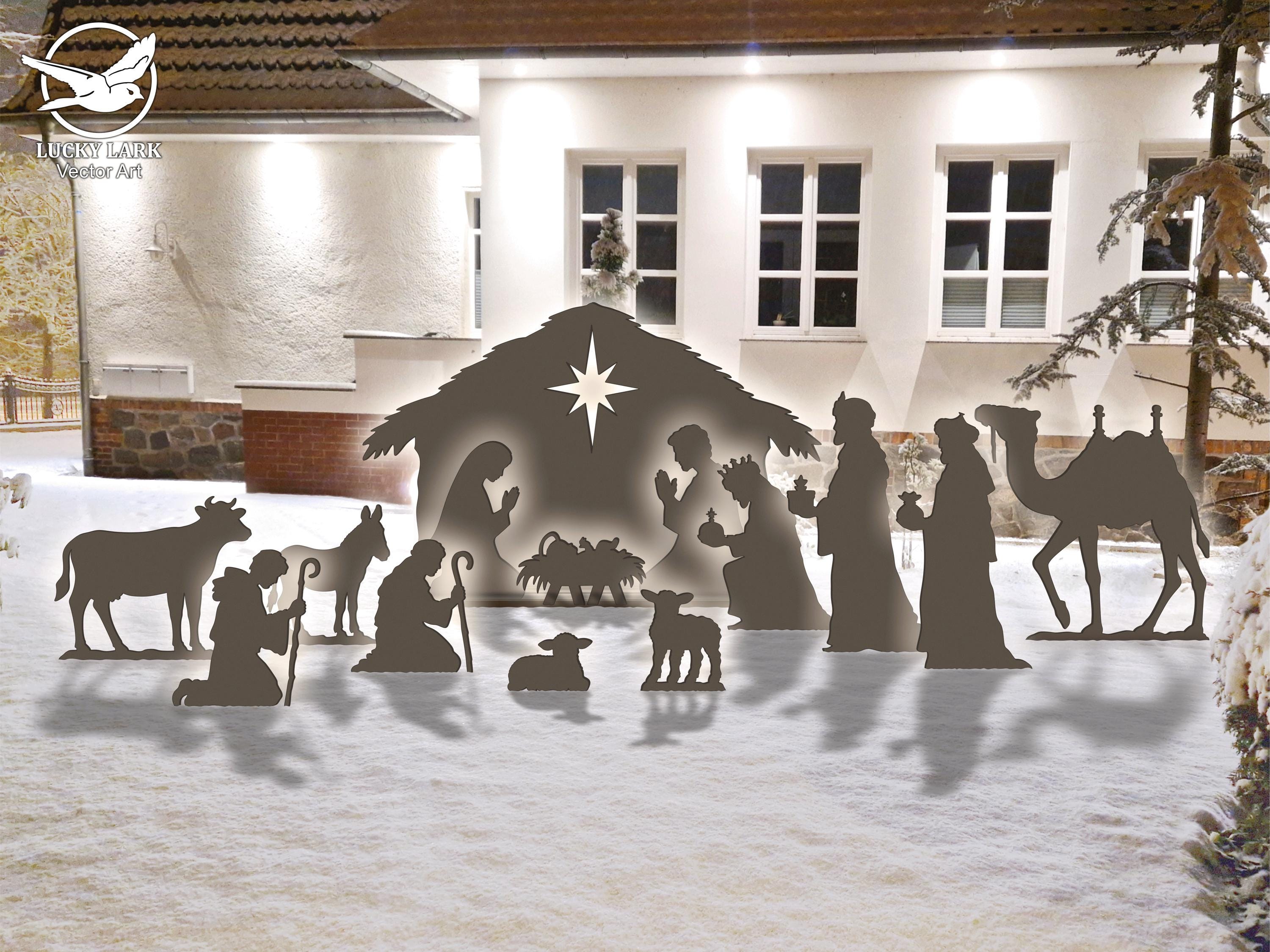 3 Wise Men and a Camel Templates for a 5ft Nativity Scene, Trace and ...