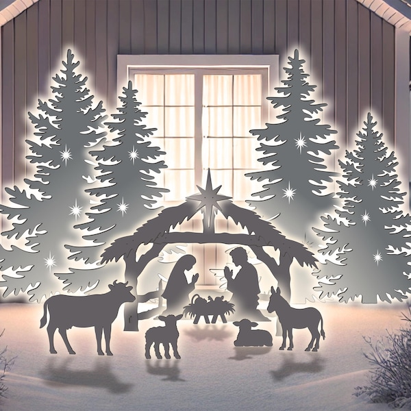 Plywood Nativity Pattern Etsy Plywood Nativity Pattern Etsy