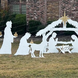 Christmas Tree und 5ft Nativity Scene Templates / Trace And Cut Christmas Silhouette / Outdoor Christmas Decor Stencils, PDF image 3