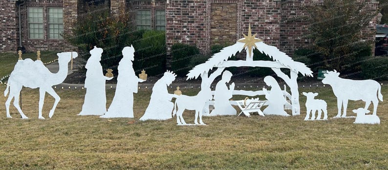 Christmas Tree und 5ft Nativity Scene Templates / Trace And Cut Christmas Silhouette / Outdoor Christmas Decor Stencils, PDF image 3