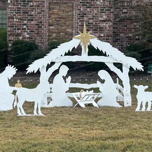 Christmas Tree und 5ft Nativity Scene Templates / Trace And Cut Christmas Silhouette / Outdoor Christmas Decor Stencils, PDF image 4