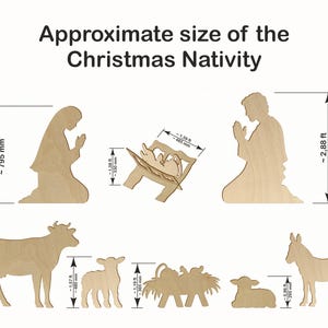 5ft Nativity Scene Templates When Made/ Outdoor Christmas Nativity ...