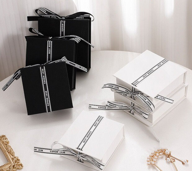 Black Velvet Drop Dangle Large Earring Jewelry Display Gift Boxes