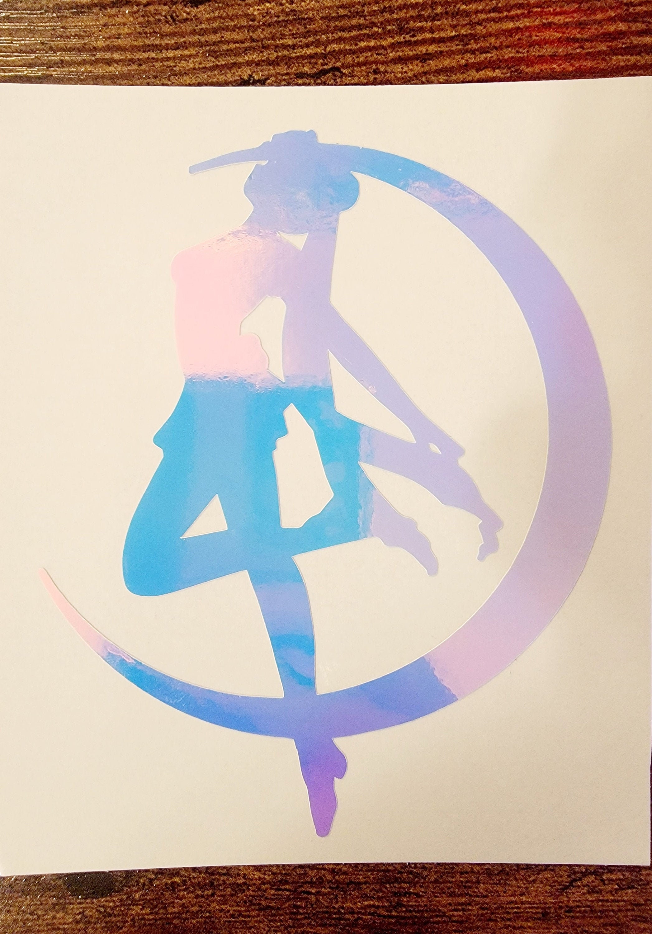 Sailor Moon Moon Silhouette Decal Etsy
