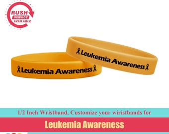 Leukemia awareness bracelets, leukemia wristbands, leukemia awareness jewelry, Your are not fighting alone, leukemia support bracelets