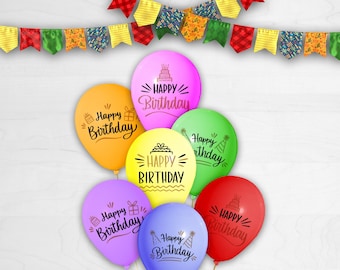 Custom Happy Birthday Latex Balloons: Personalized Party Decoration