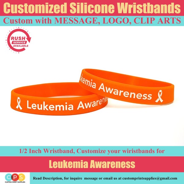 Custom Leukemia awareness Wristband, leukemia bracelets for support causes, leukemia awareness jewelry, Your are not fighting alone leukemia