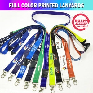 Custom Full Color Lanyards - Party Lanyards - Lanyards Personalized Lanyard | Printed Lanyard | School Fundraiser Business, Events ID Holder