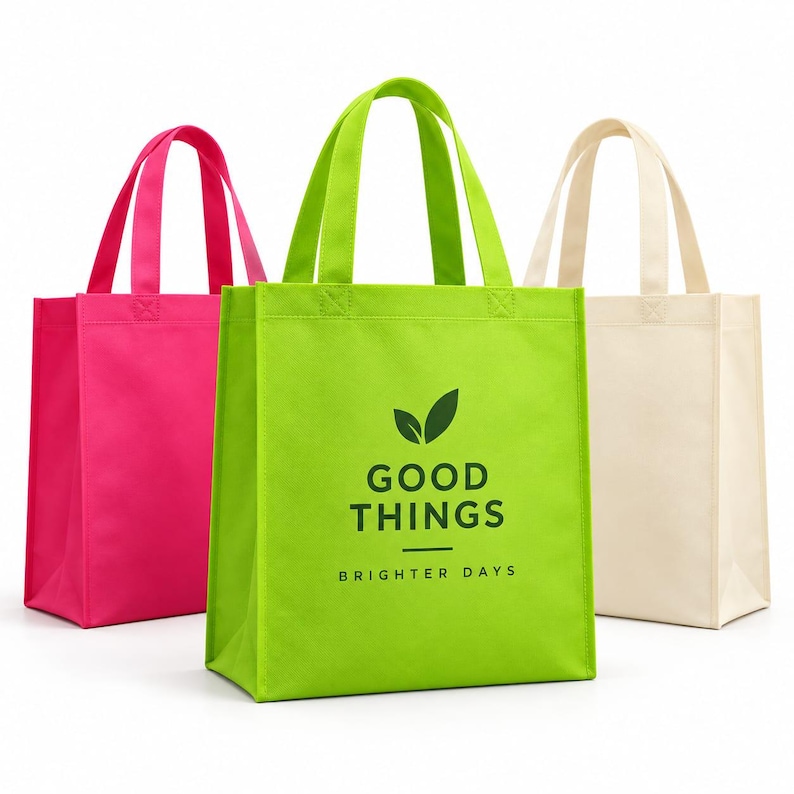 Personalized Non Woven Tote Bags, Custom Printed Logo Bags, Reusable Market Bags for Events & Promotions Custom Logo Tote Bags Bulk, Non Woven Reusable Shopping Bags for Trade Shows, Retail Stores & Corporate Gifts Custom Printed Non Woven Bags, Personalized Brand Logo Tote Bags, Bulk Grocery Bags for Small Business