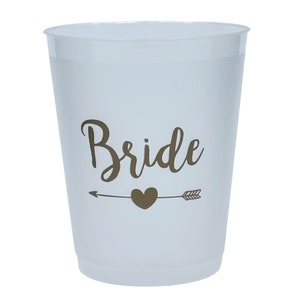 Bridal Tribe wiederverwendbarer Kunststoffbecher, 473 ml, flexibel, individuelle Brautparty-Geschenke für Brautjungfern Bild 4