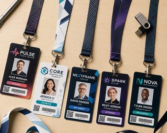 Personalized ID Card – Custom Employee Badge, Business Identification Card, VIP Pass, Membership & Access Cards, Bulk Printing Available