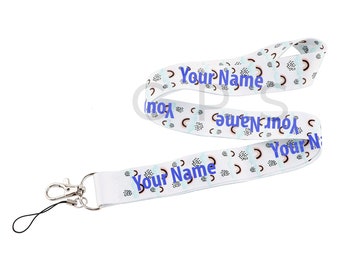 Cordón personalizado para docentes con foto y nombre personalizados, correa para el cuello a todo color para credencial, llaves y regalos para el personal escolar.