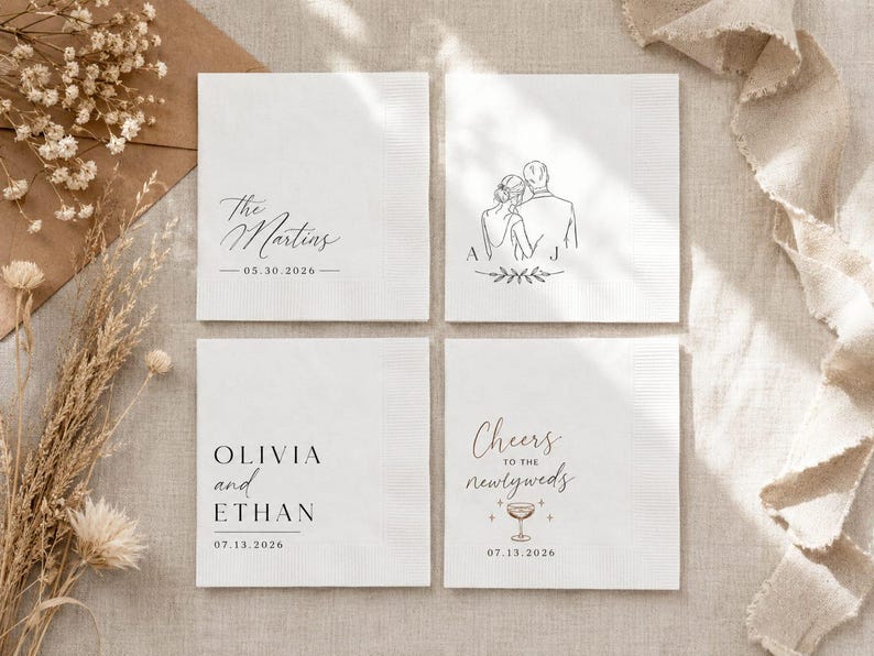 custom napkins
wedding napkins
cocktail napkins
personalized napkins
wedding bar napkins
monogram napkins
bar napkins
bridal shower
engagement party
wedding reception
custom wedding
rehearsal dinner