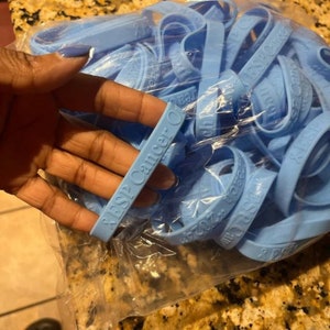 Custom Embossed Wristbands Rubber Bracelets, Silicone Bracelet Custom, Rubber Bracelet Custom for Fundraising, Awareness, Events, Motivation