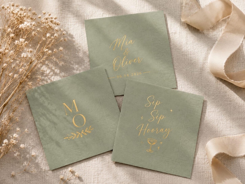 custom napkins
wedding napkins
cocktail napkins
personalized napkins
wedding bar napkins
monogram napkins
bar napkins
bridal shower
engagement party
wedding reception
custom wedding
rehearsal dinner
paper napkins