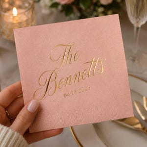 Wedding Cocktail Napkins with Text, Custom Paper Napkins, Personalized Reception Napkins for Bride and Groom
Personalized Monogram Napkins, Custom Wedding Napkins, Cocktail Bar Napkins for Bridal Shower & Rehearsal Dinner
Custom Wedding Reception Napkins, Personalized Cocktail Napkins, Bridal Shower Party Decor & Engagement Napkins