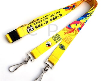 Custom Logo Lanyards with Safety Breakaway – Personalized ID & Badge Lanyards for Events, Schools, Offices and Corporate Marketing