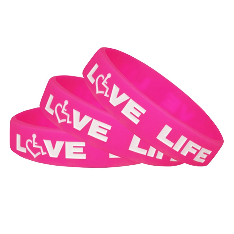 Custom Silicone Wristband For Causes, Event, Fundraisers, Awareness, Support Adults Pride Rubber Bracelet, Rainbow Bracelet Bulk image 3