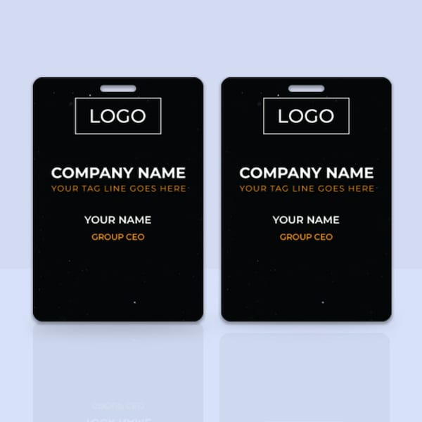 Custom ID Badge Printing, Custom Id Card, Personalized Identification Card, Employee Id Badge, All Access VIP Membership card, Bulk ID cards