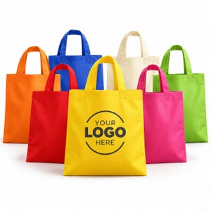 Custom Logo Non Woven Tote Bags, Personalized Reusable Shopping Bags, Bulk Promotional Bags for Business Events Non Woven Tote Bags with Logo, Custom Shopping Bags, Reusable Grocery Bags for Trade Shows & Corporate Events Custom Non Woven Bags Bulk, Personalized Logo Tote Bags, Eco Friendly Shopping Bags for Business Giveaways