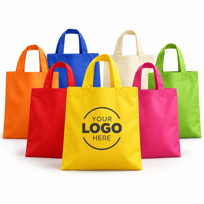 Custom Logo Non Woven Tote Bags, Personalized Reusable Shopping Bags, Bulk Promotional Bags for Business Events Non Woven Tote Bags with Logo, Custom Shopping Bags, Reusable Grocery Bags for Trade Shows & Corporate Events Custom Non Woven Bags Bulk, Personalized Logo Tote Bags, Eco Friendly Shopping Bags for Business Giveaways