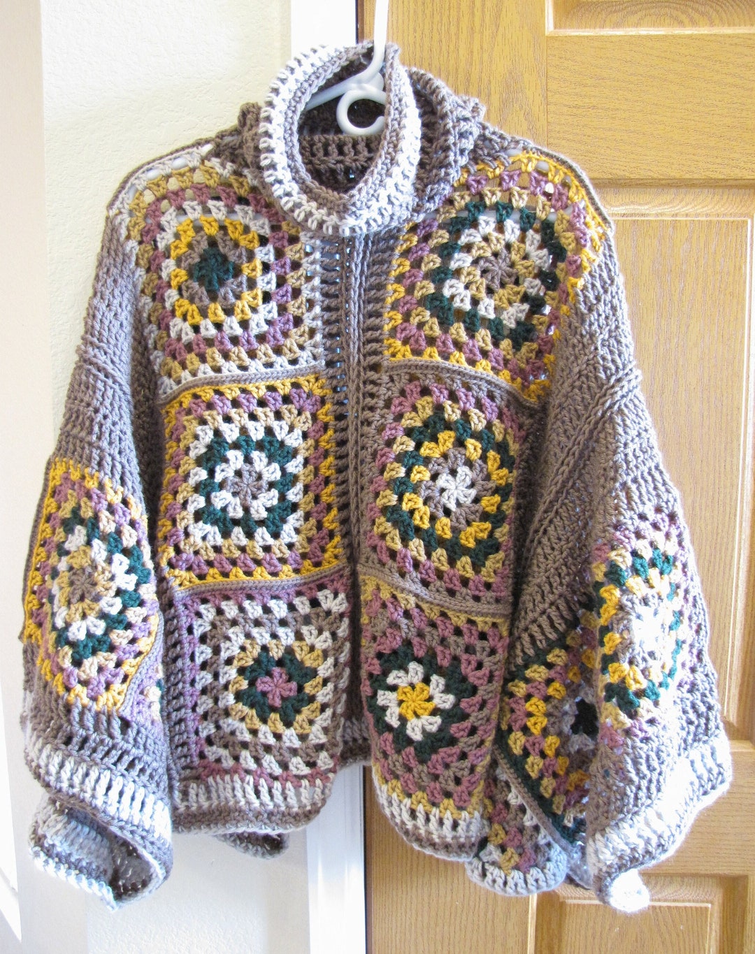 SO ME Multi Color Granny Crochet Lace Sweater Top main image 0