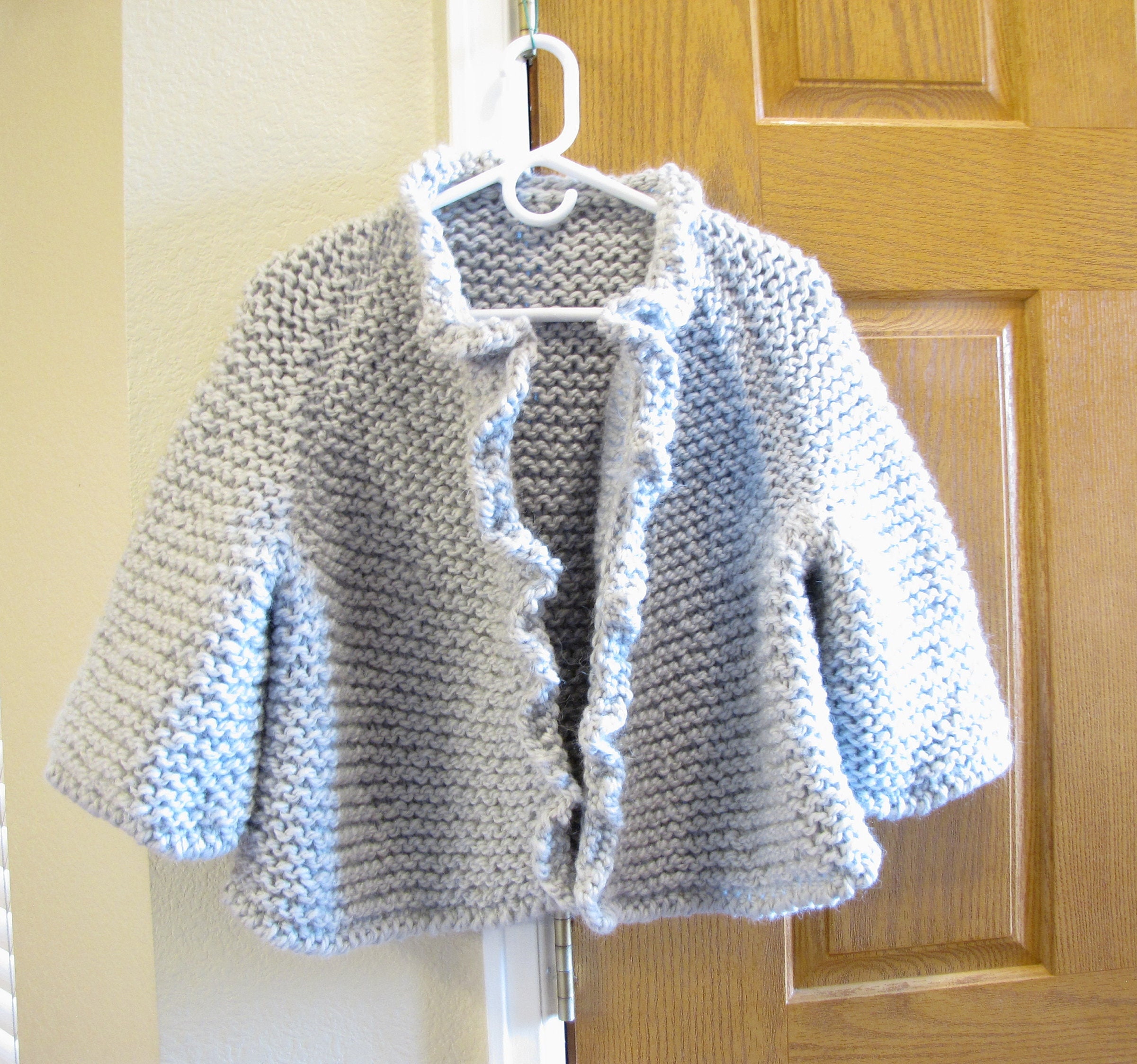 Ruffle Edge Cardigan - Etsy