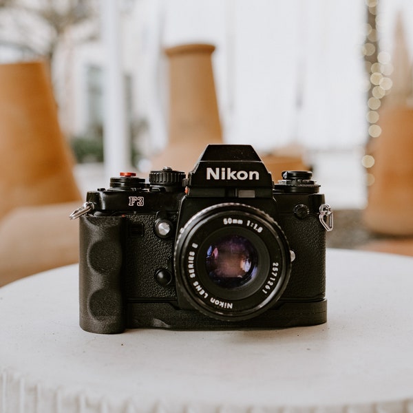 Carbon Fiber Grip for Nikon F3 Film Camera - 3D Printed